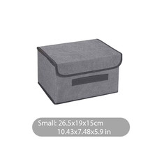 Fold Non Woven Fabric Storage Box Gray Home Supplies Clothing Underwear Sock and