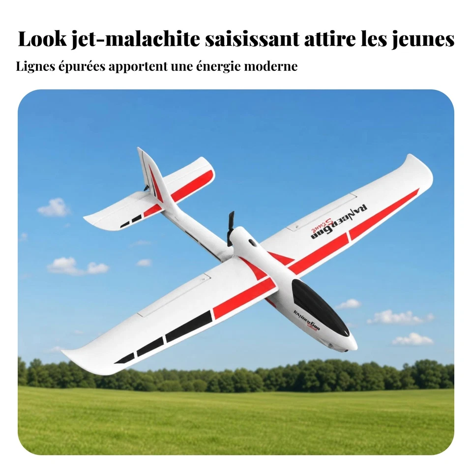 Planeur Radiocommandé Stabilisation Xpilot Avion En Mousse Mousse Expansée 2,4 - Photo 2/4