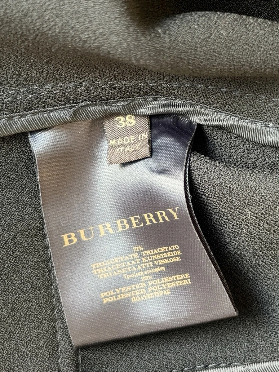Abrigo Burberry Prorsum negro llamativo - Colección pasarela otoño 2008 IT38/UK6