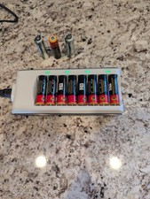 Rechargeable Battery Charger AA AAA Ni-MH Ni-CD W/ LED Light   11  Batteries