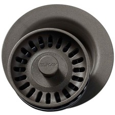 Elkay LKQD35CN Polymer Disposer Flange w/ Basket Strainer  Stopper - Chestnut