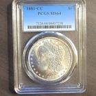New Listing1881 Carson City Morgan Dollar PCGS MS64 Silver $1 Coin Uncirculated