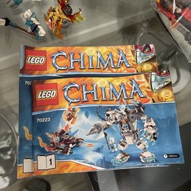 LEGO LEGENDS OF CHIMA: Icebite's Claw Driller (70223) & Ice Bear Tribe (70230)