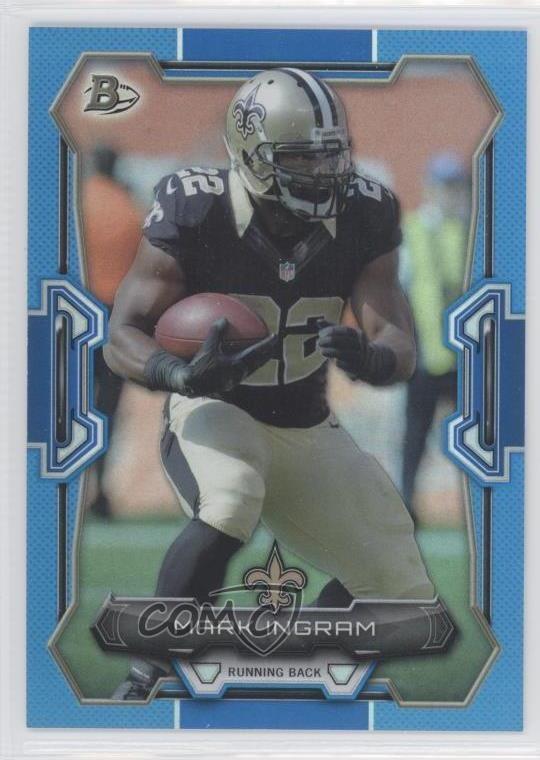 2015 Bowman Blue Rainbow Foil 9/99 Mark Ingram #72 0c6