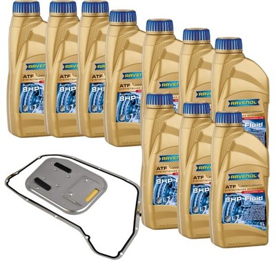 10 L RAVENOL ATF T-WS Getriebeöl Getriebeölfilter für Audi Q5 3.0 TDI