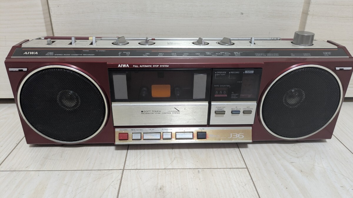 ジャンク AIWA ラジカセ j36 ジャンク AIWA ラジカセ J36 - メルカリ