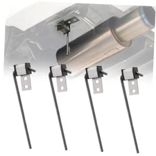 4 Pack Universal Exhaust Hanger Rod, Stainless Steel Muffler Hanger Rod, 10" 