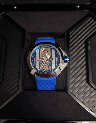 Jacob & Co Epic X V2 Collection Brand --- Blue skeleton stainless steel