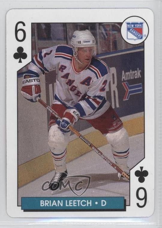 1995-96 Bicycle NHL Hockey Aces Box Set Brian Leetch #6C HOF 0i6