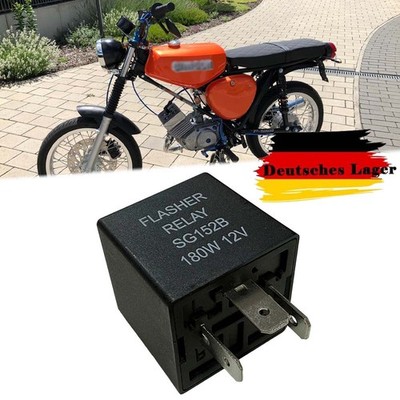 Lastenunabhängiges Blinkerrelais Blinkgeber 12V LED Für Simson MZ S50 S51 KR51