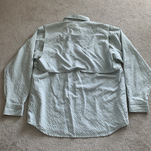 CC Filson Co. Fishing Shirt Mens XL Vented Long Sleeve Button Down Green Plaid - Picture 2 of 11