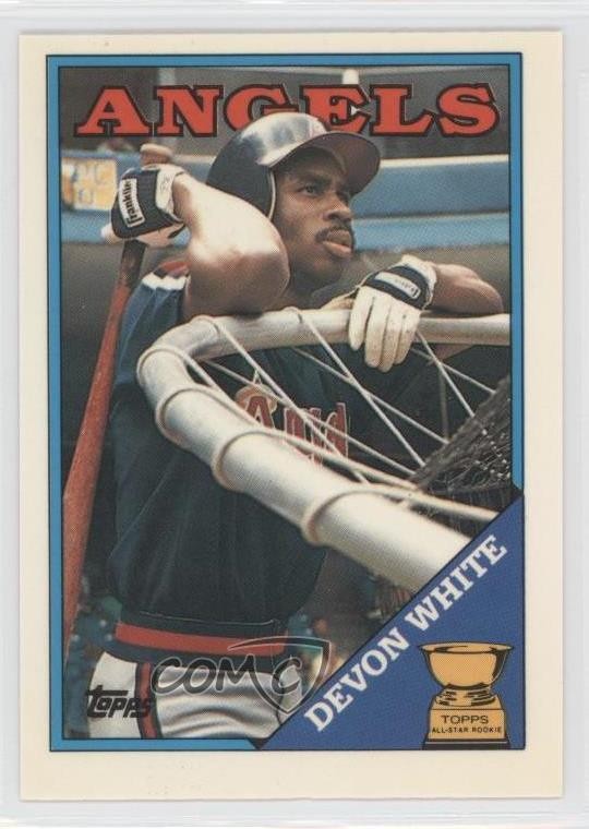 1988 Topps All-Star Rookie Collector's Edition (Tiffany) Devon White #192 0e3