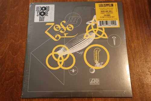 LED ZEPPELIN - Rock And Roll - 2018 RSD Yellow 7" Vinyl Single SEALED Read desc.