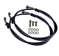 Steel Braided Front Brake Hose Line  +2 Yamaha Blaster 200 Raptor Warrior 350