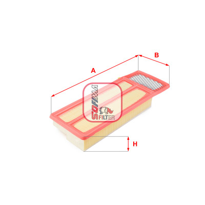 SOFIMA S 3477 A Luftfilter für ALFA ROMEO,CHRYSLER,CITROËN,FIAT,LANCIA,OPEL,PEUG