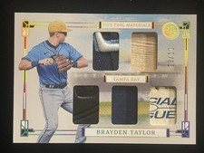 2024 Boys of Summer Brayden Taylor Five Tool Player Materials Holo Gold 8/10