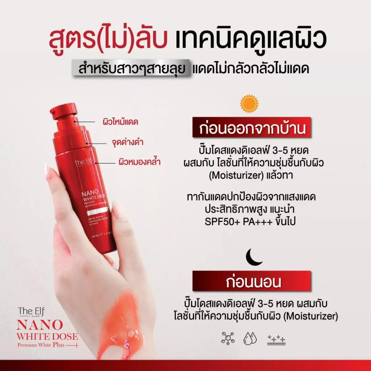 The ELF Nano Dose Face Body Serum Moisturizer Daily Radiant Skin