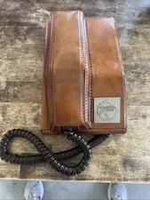 Vintage 1970s Northern Telecom Stitched Leather Contempra Telephone Phone Tested
