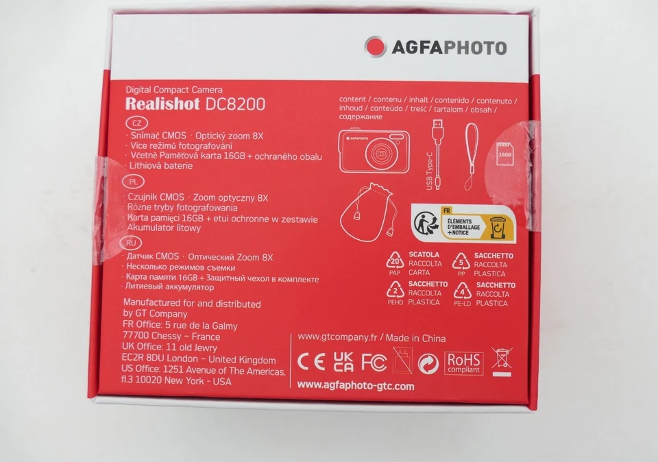 AGFAPHOTO Realishot DC8200 Kompakte Digitalkamera Schwarz 21 MP - Bild 2 von 4