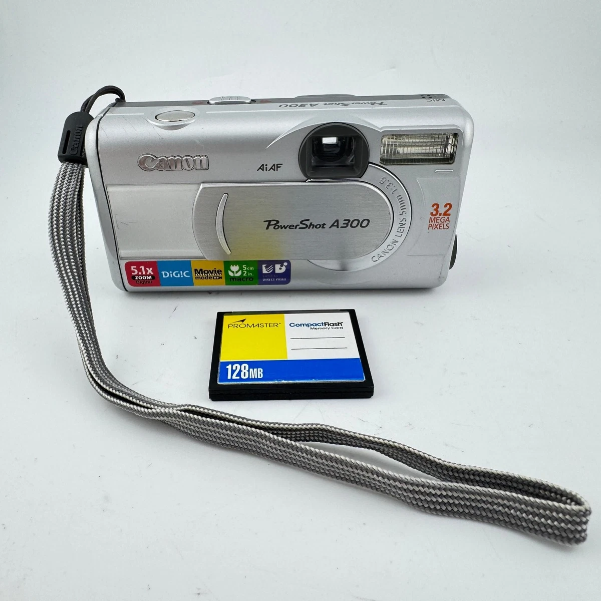 Canon PowerShot A300 PowerShot Digital Cameras 3-4.9 MP Maximum