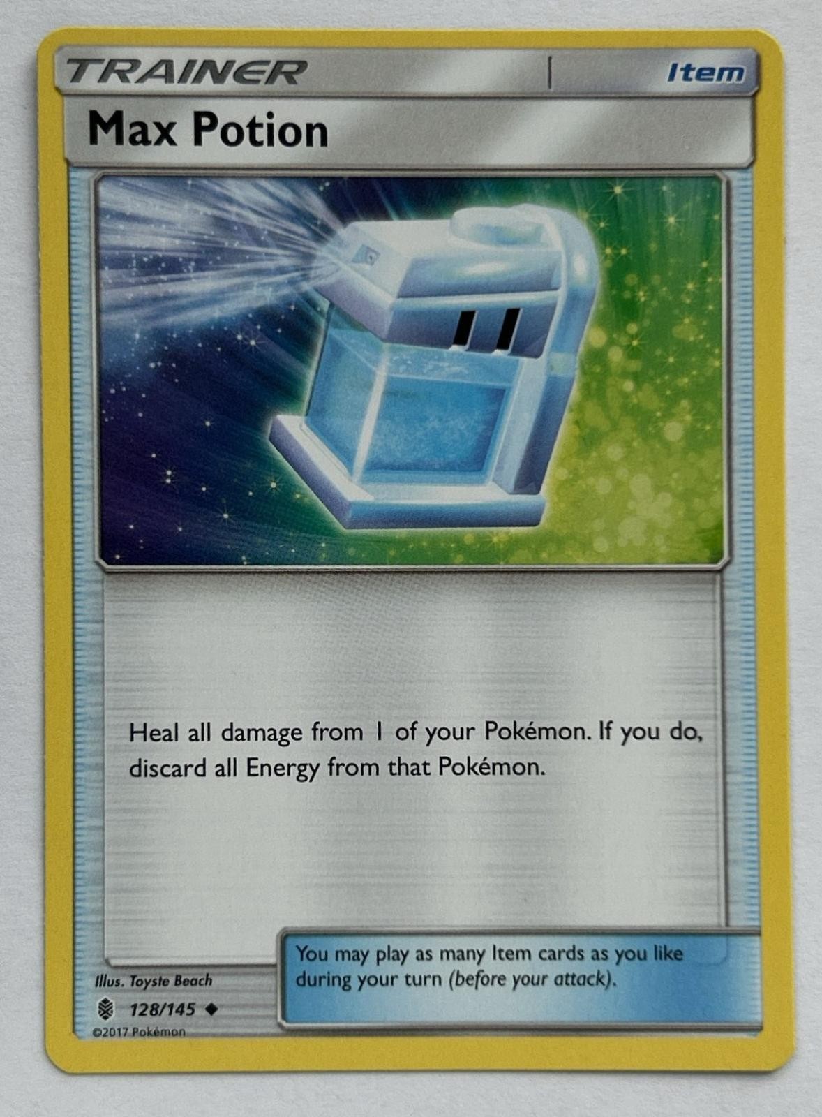 Max Potion 128/145 Uncommon Guardians Rising Pokemon Lightly Played