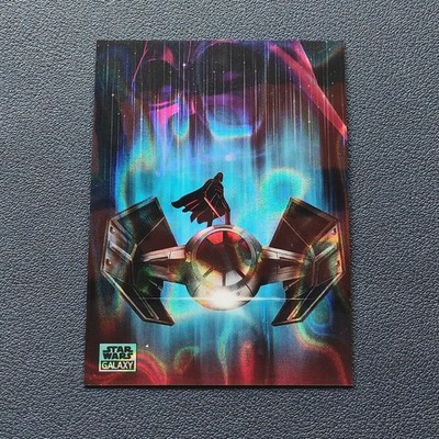 Darth Vader Arrives 2024 Topps Star Wars Galaxy #PD-10 Aqua Lava /175