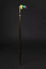 wooden walking stick hand carved beautiful bird wooden walking cane