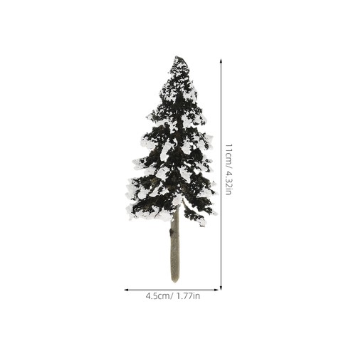 Mini árboles para manualidades modelo de cedro artificial de árbol de Navidad de 5 piezas - Imagen 8 de 12