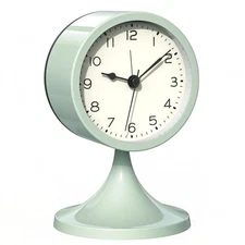 AYRELY® 3" Cute Analog Alarm Clock,Small Retro Table Clock Battery Operated,S...