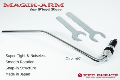 RED BISHOP MAGIK-ARM for Floyd Rose, Chrome, C