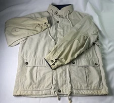 Vintage Towne By London Fog Jacket Coat Mens Beige Color Mens Size Medium Used