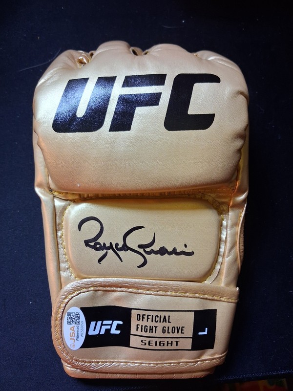 Royce Gracie Autographed UFC Glove JSA Certified Authentic