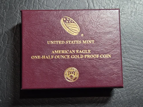 Beautiful 2021 W $25 American Gold Eagle Proof Coin W/ Box COA .5455 Troy Ounces