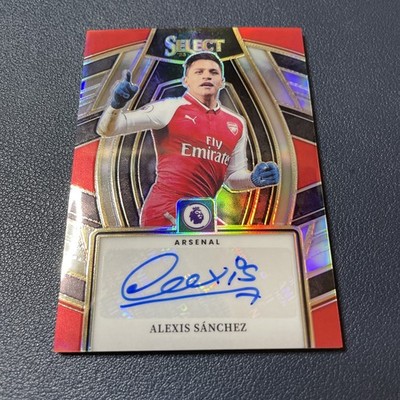 2023-24 Panini Select Alexis Sanchez #SS-AS Silver Auto Arsenal