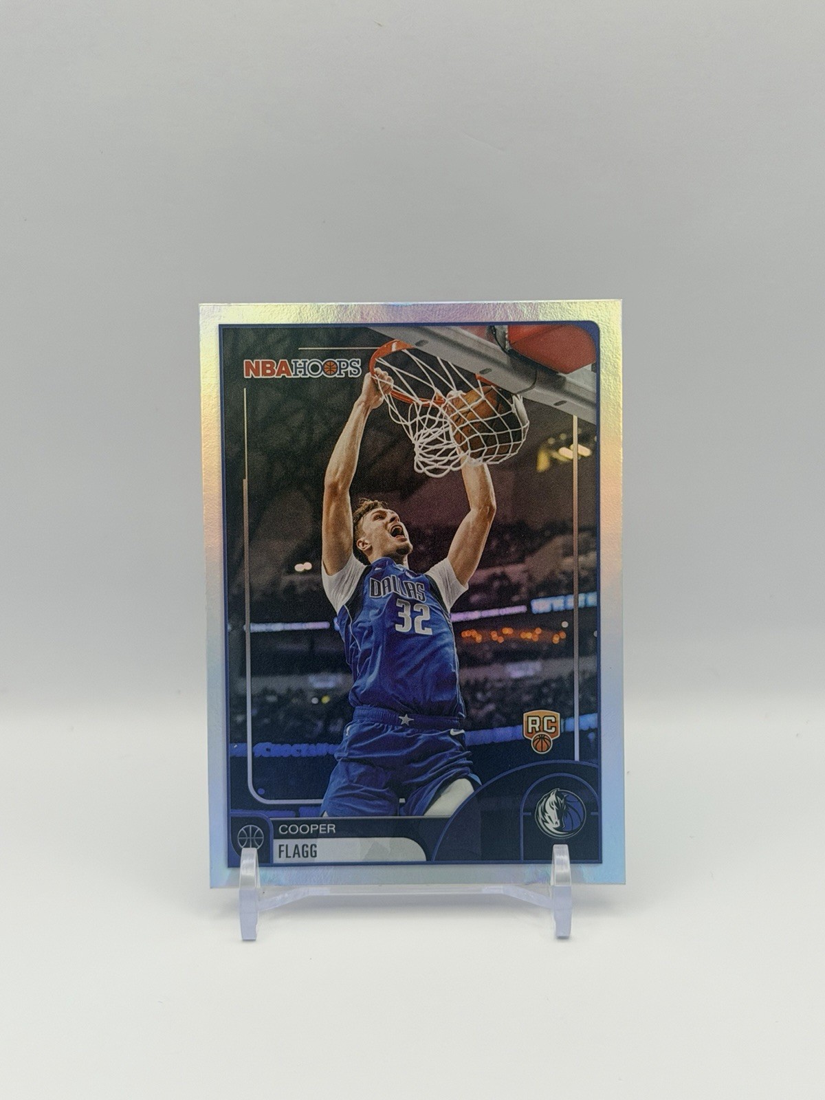 2025 Topps NBA Hoops Cooper Flagg RC Holo Foil Dallas Mavericks Rookie #32