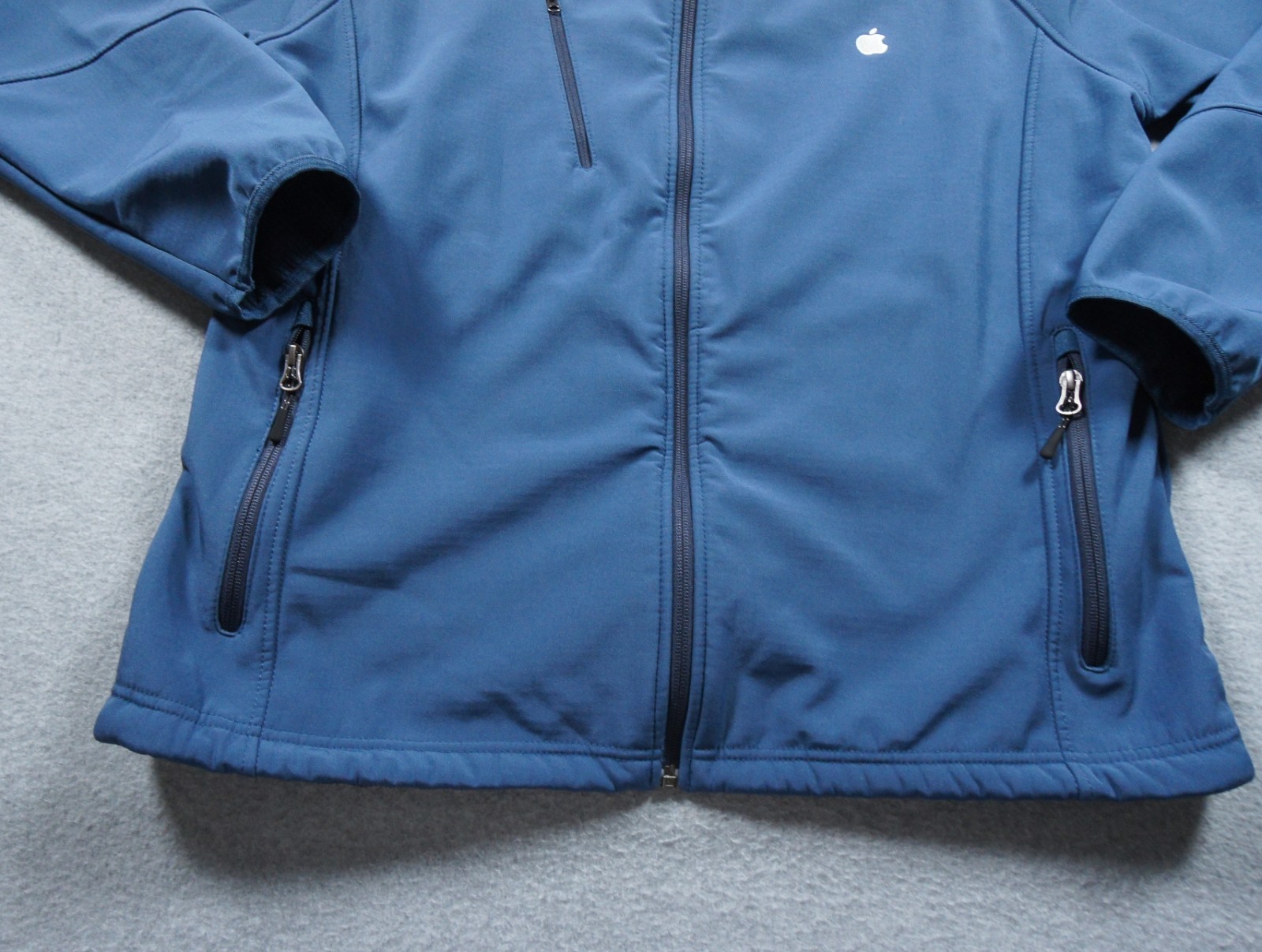 Apple Jacket Mens Medium Blue Softshell Computer … - image 4
