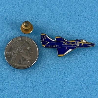 USN Navy Blue Angels A-4F Skyhawk Fighter Jet Plane Tie Tack Pin Pinback #59568
