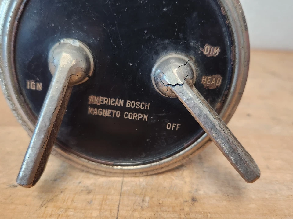 Vintage Antique 1918 1922 Bosch Ignition Lighting Switch Jordan Pierce Marmon  - Image 3 of 4