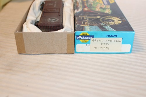 Athearn escala HO, coche de caja de 40', Great Northern, marrón, #24301 desgastado, KD's | Zustand: Used