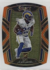 2020 Panini Select Club Level Orange Prizm Die-Cut Cam Akers #255 7u1