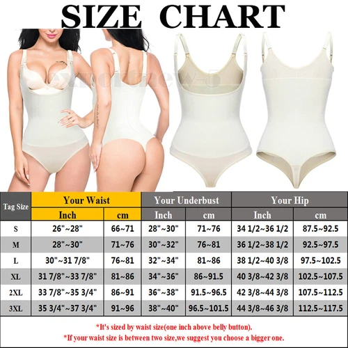 Women Shapewear Bodysuit Waist Trainer Tummy Control Underbust Full Body Shaper - Picture 45 of 47