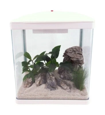 HR-300 weiß Nano Aquarium Komplettaquarium Filteranlage Neues Modell LED Lampe