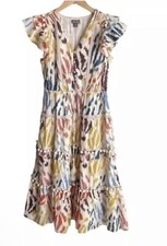 NWOT J Crew Dress Point Sur Ikat Multicolor Sz 0