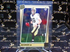 2021 PANINI DONRUSS CLEARLY Ian Book RC GOLD PARALLEL NEW ORLEANS SAINTS HOTT!!!