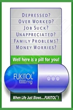 FUKITOL! METAL SIGN USA MADE! 8"X12" FUNNY MAN CAVE TIKI BAR PUB SHE SHED DECOR