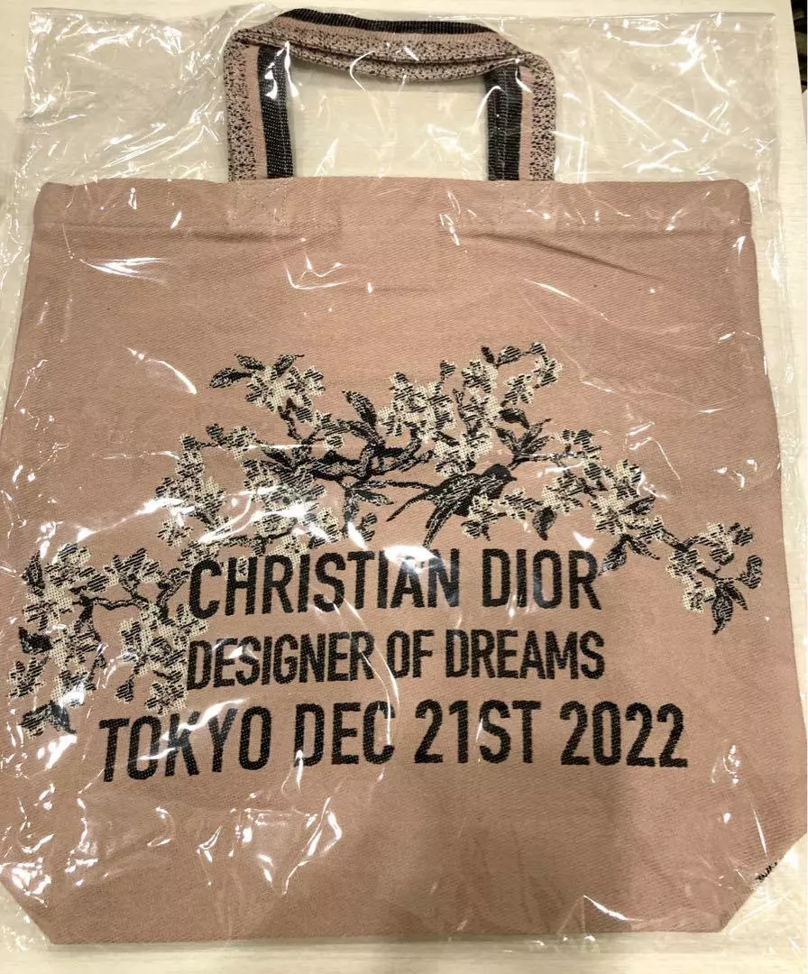 CHRISTIAN DIOR Exhibition tote bag Pink 2022 Designer of Dreams Tokyo