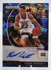2020-21 Robert Woodard II Prizm Draft Picks Prospect Blue Ice 63/75 Rookie Auto