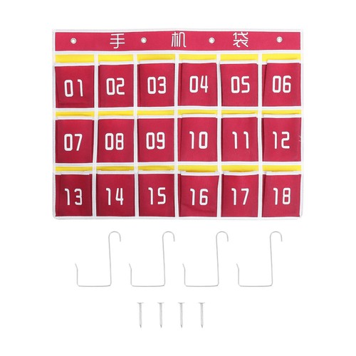 3 Sets Wall Storage Bag Cell Phone Classroom Pouch Calculator Holder Student - 第 12/12 張圖片