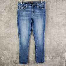 Womens Tommy Hilfiger Blue Denim Jeans Straight Leg Skinny Casual Pants Size 6