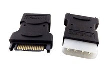 10x 4Pin Molex PC IDE Male To 15 Pin SATA Male Power Adapter Convertor Connector